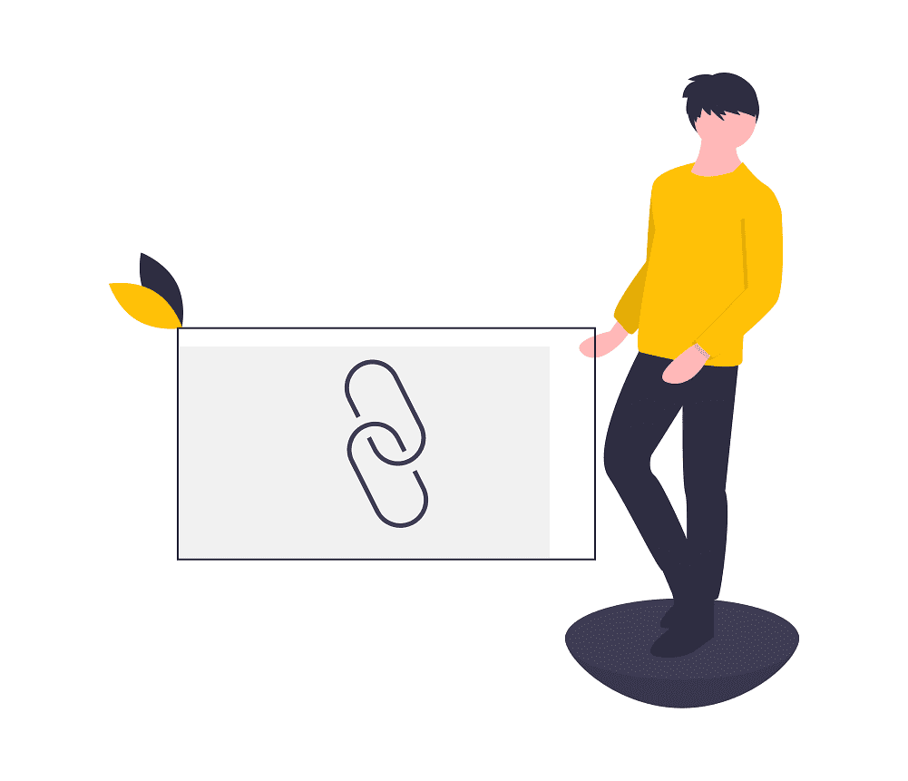 Network diagram showing backlinks pointing to a central domain