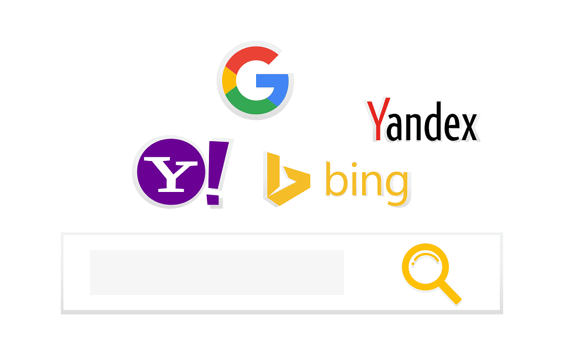 Diagram showing how search engines crawl, index and rank web pages